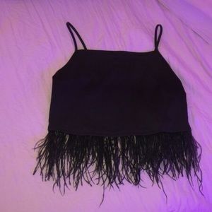 Feather Crop top